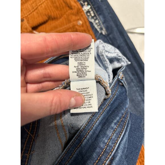 Free People We The Free Women's Size 27 Exposed Button Fly Flare Jeans - Picture 5 of 12